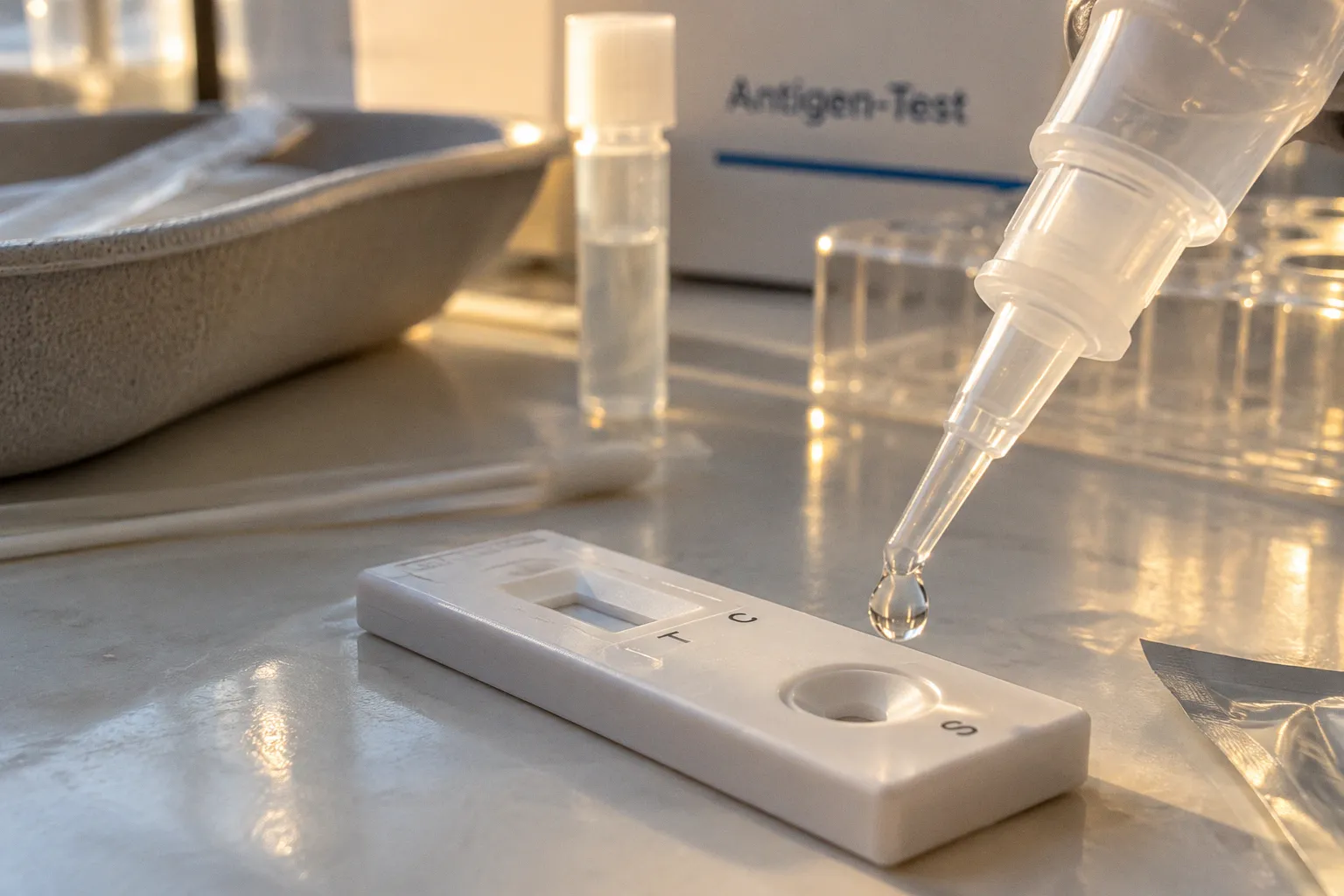 Extraktionspuffer im Antigentest: Wie die Lyse abläuft