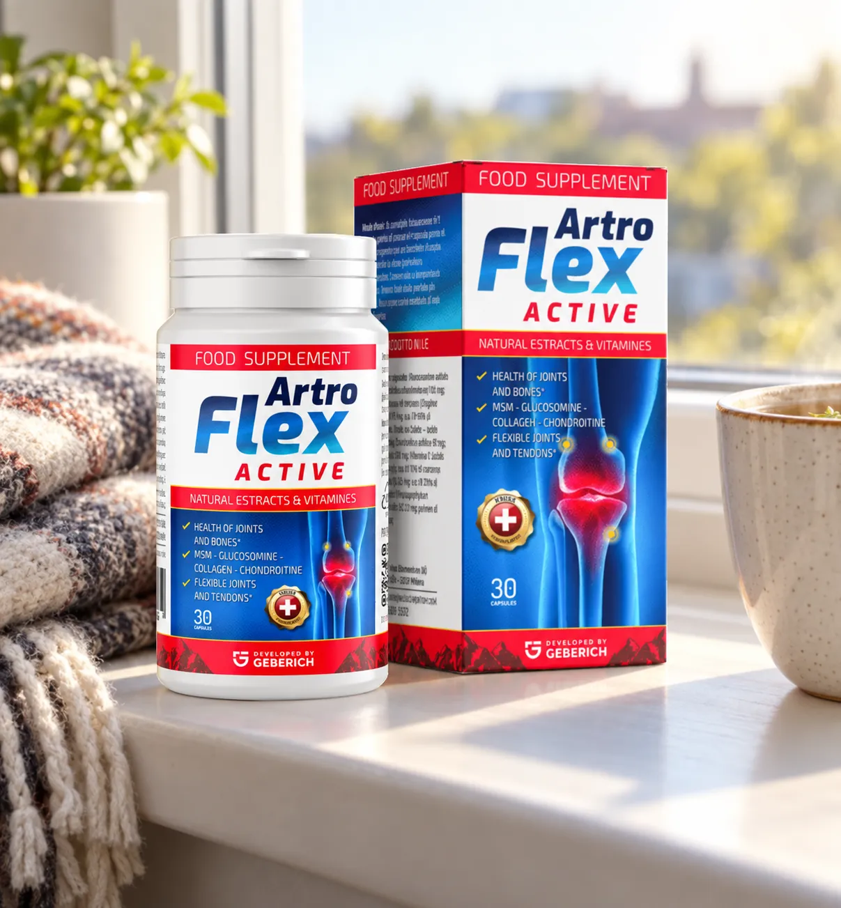 ArtroFlex Active — Verpackung im Alltag