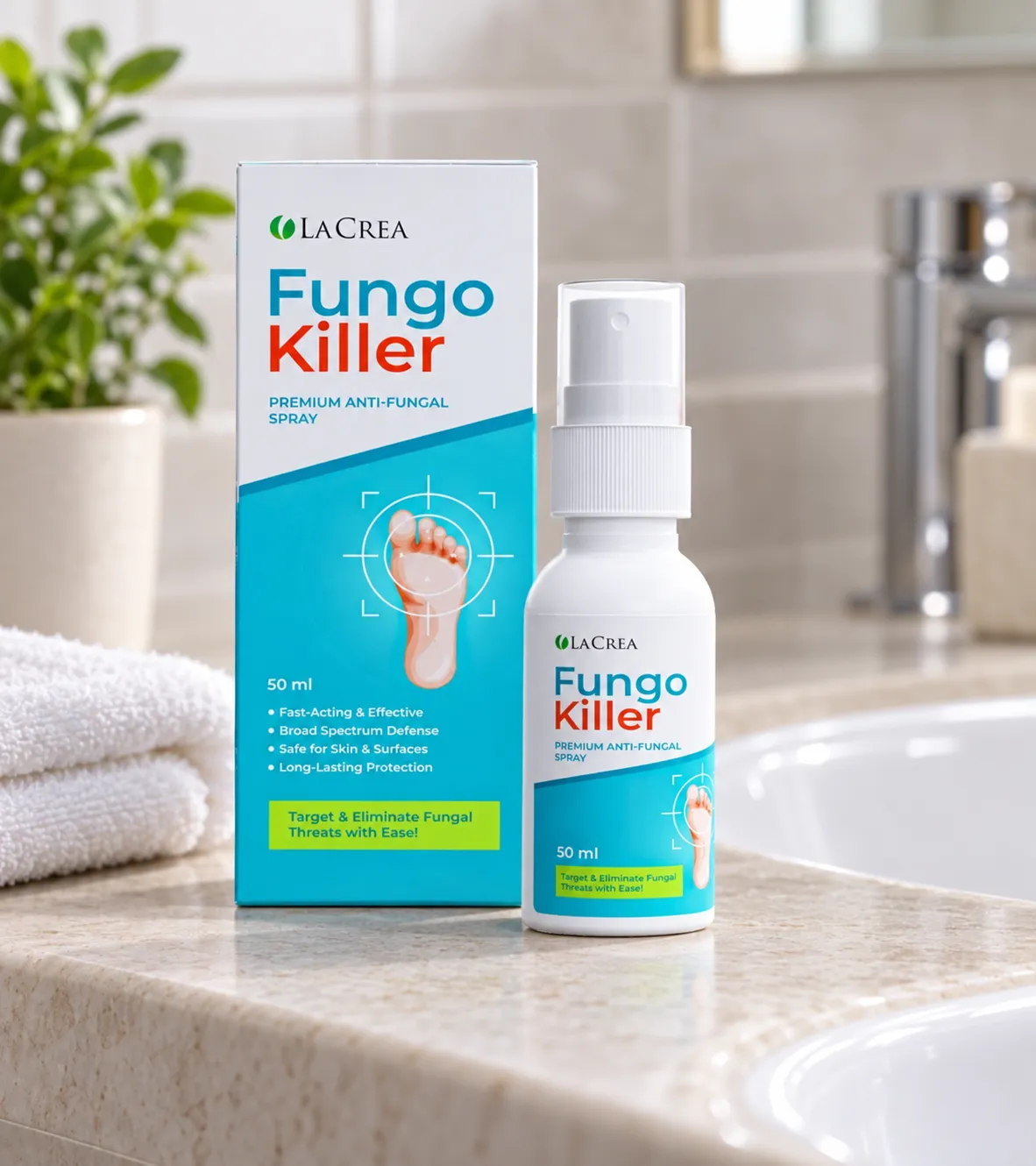 Fungokiller — Verpackung im Alltag