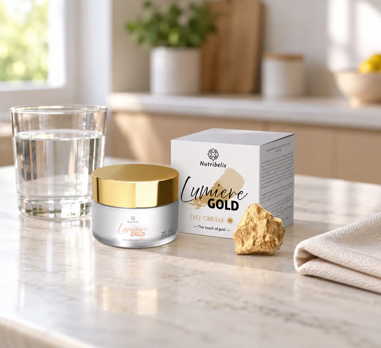 Lumiere Gold — Verpackung im Alltag
