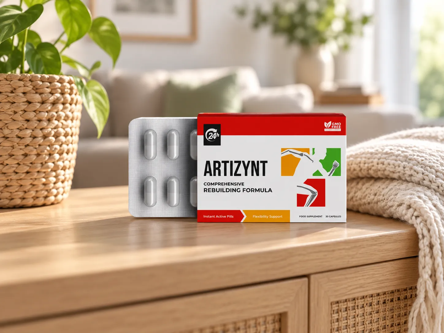 ArtiZynt capsules — Verpackung im Alltag