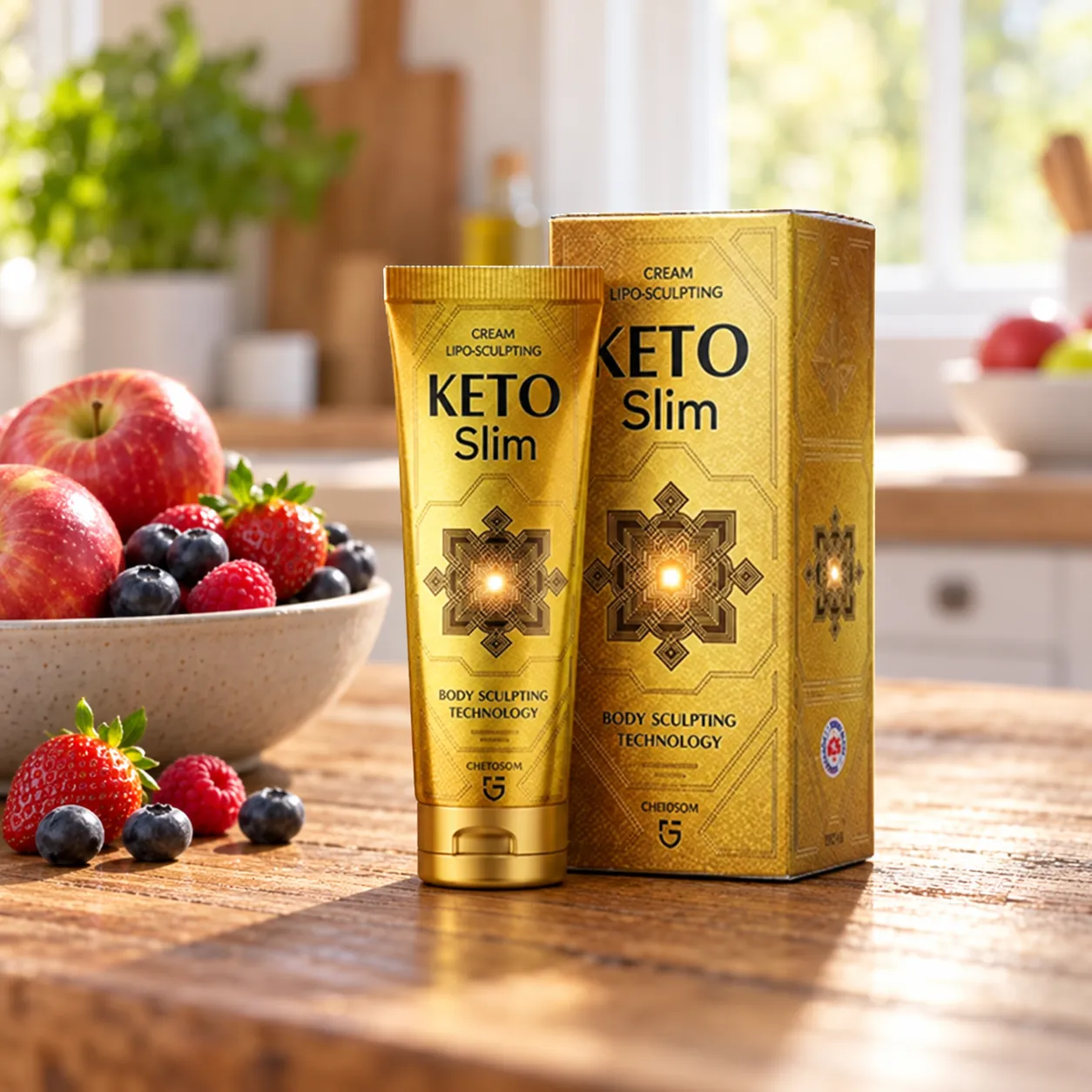 KetoSlim cream — Verpackung im Alltag