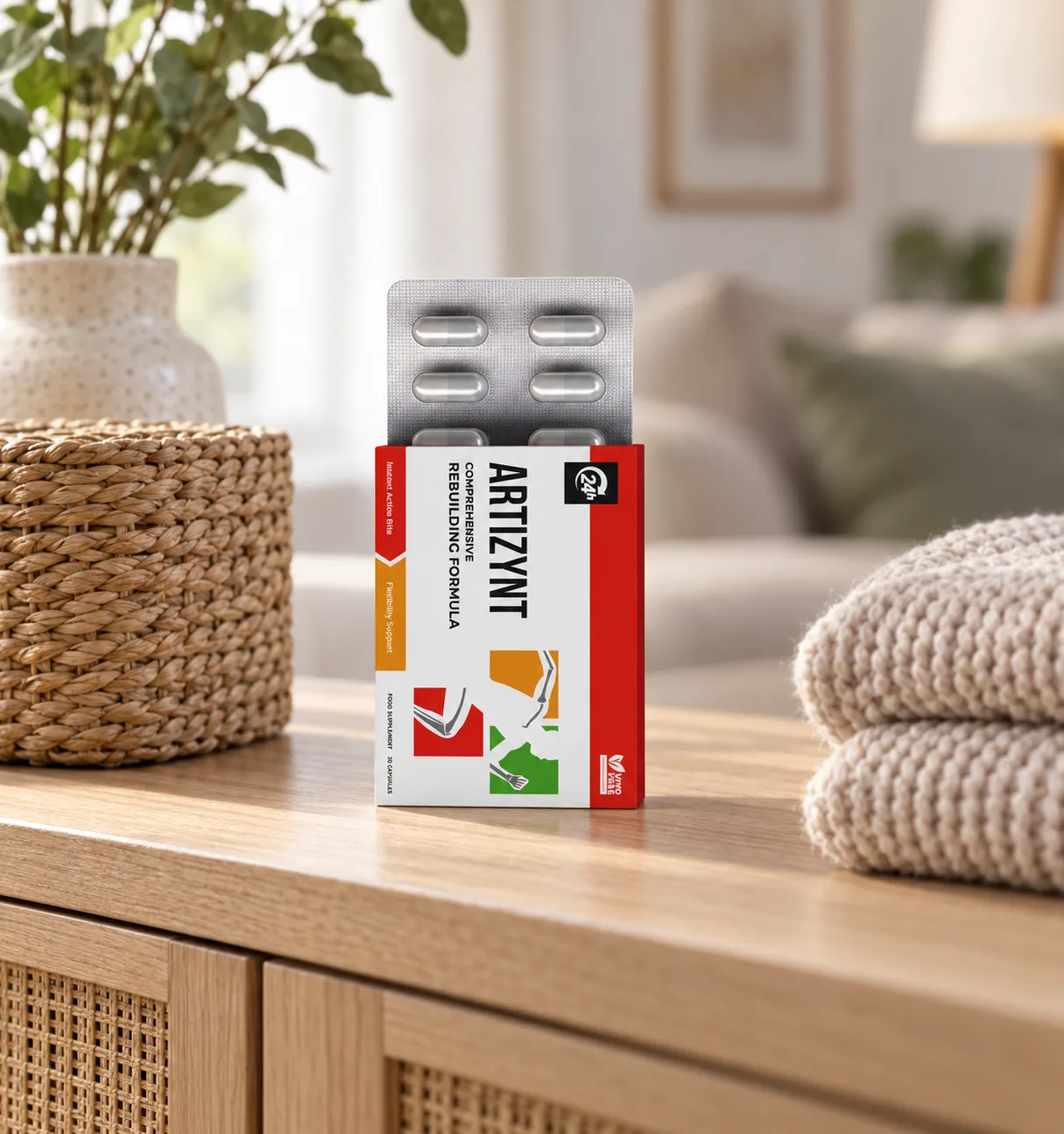 ArtiZynt gel — Verpackung im Alltag