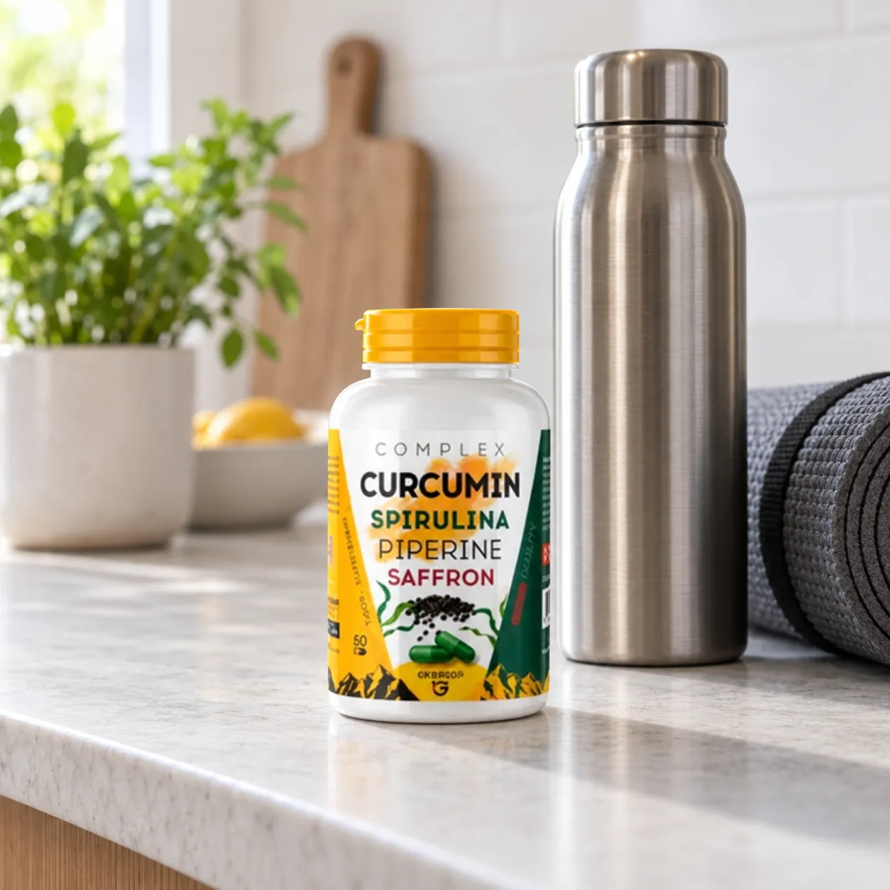 Curcuma Complex — Verpackung im Alltag