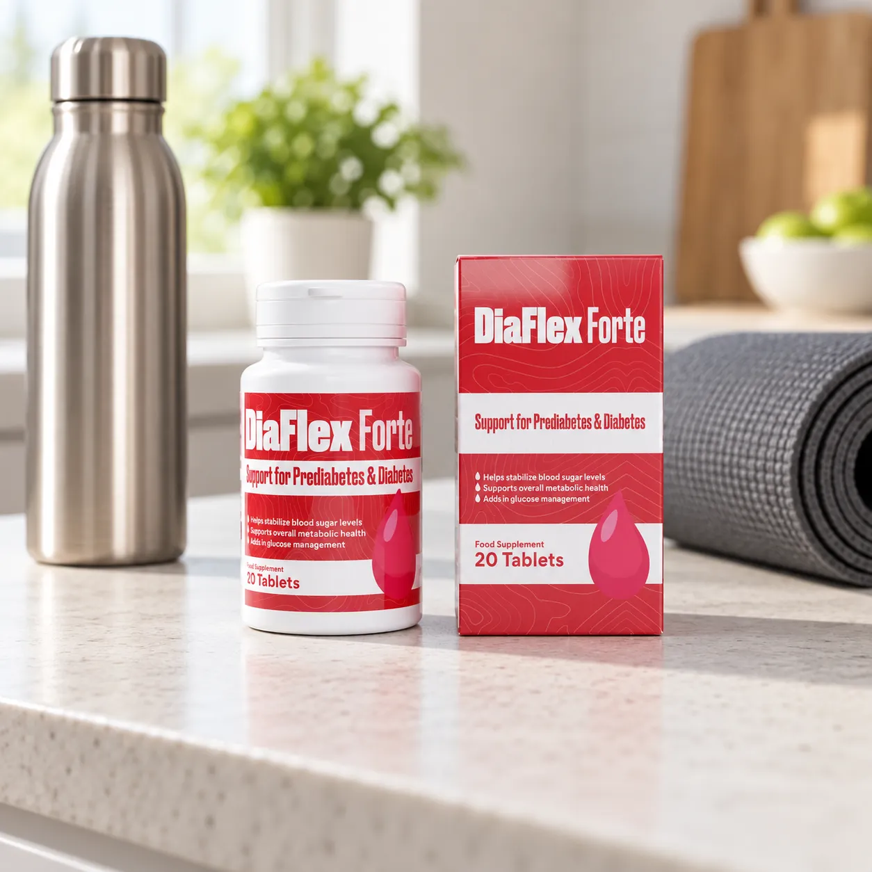 DiaFlex Forte — Verpackung im Alltag