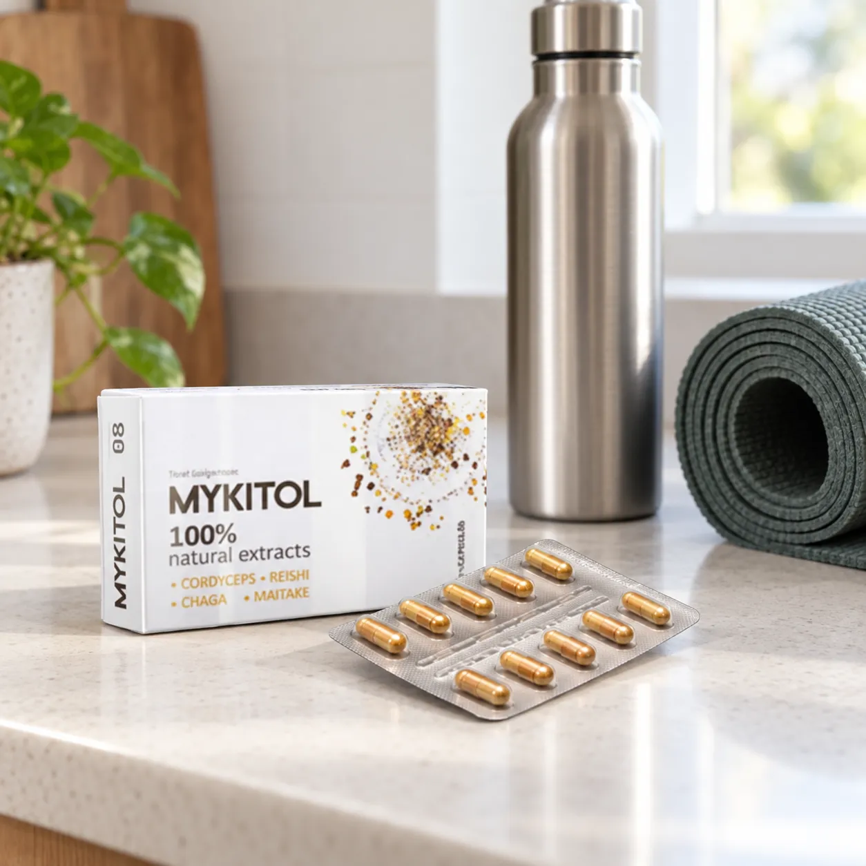 Mykitol WHITE — Verpackung im Alltag