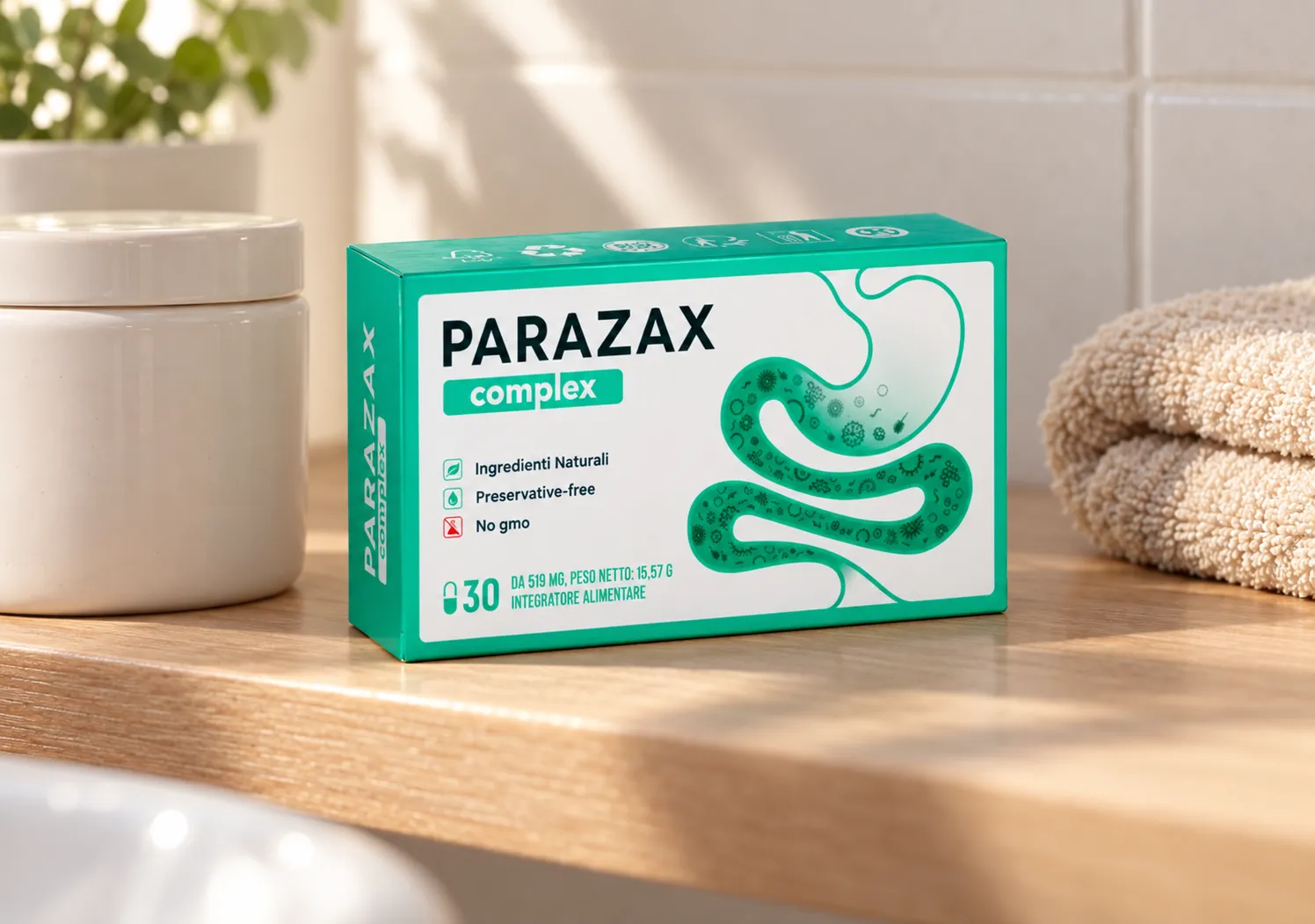 Parazax — Verpackung im Alltag